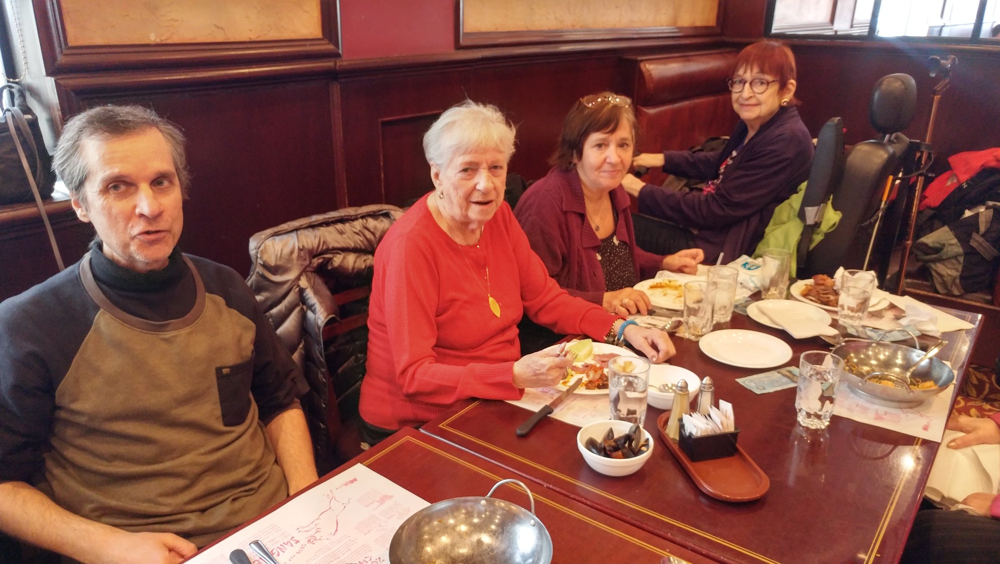 Community members dining